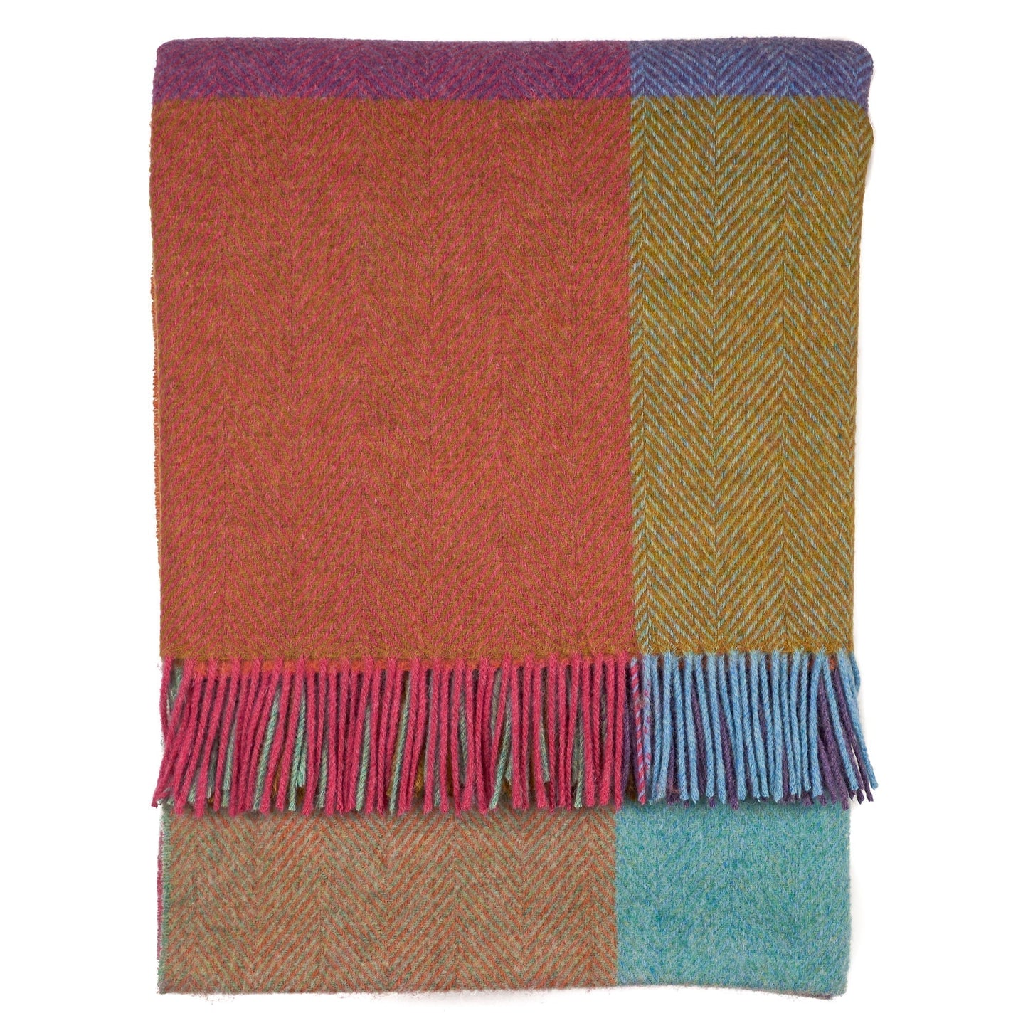 Southampton Home Merino Wool Throw – Block Kaleidoscope | UK Made - Osadia Concept Store
