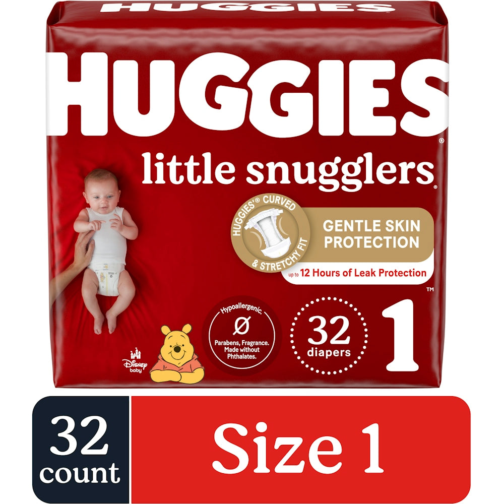 Huggies Little Snugglers Baby Diapers Size 1 (Up To 14 Lbs.)