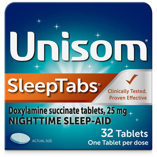 Unisom Nighttime Sleep Aid, 25 Mg, Tablets