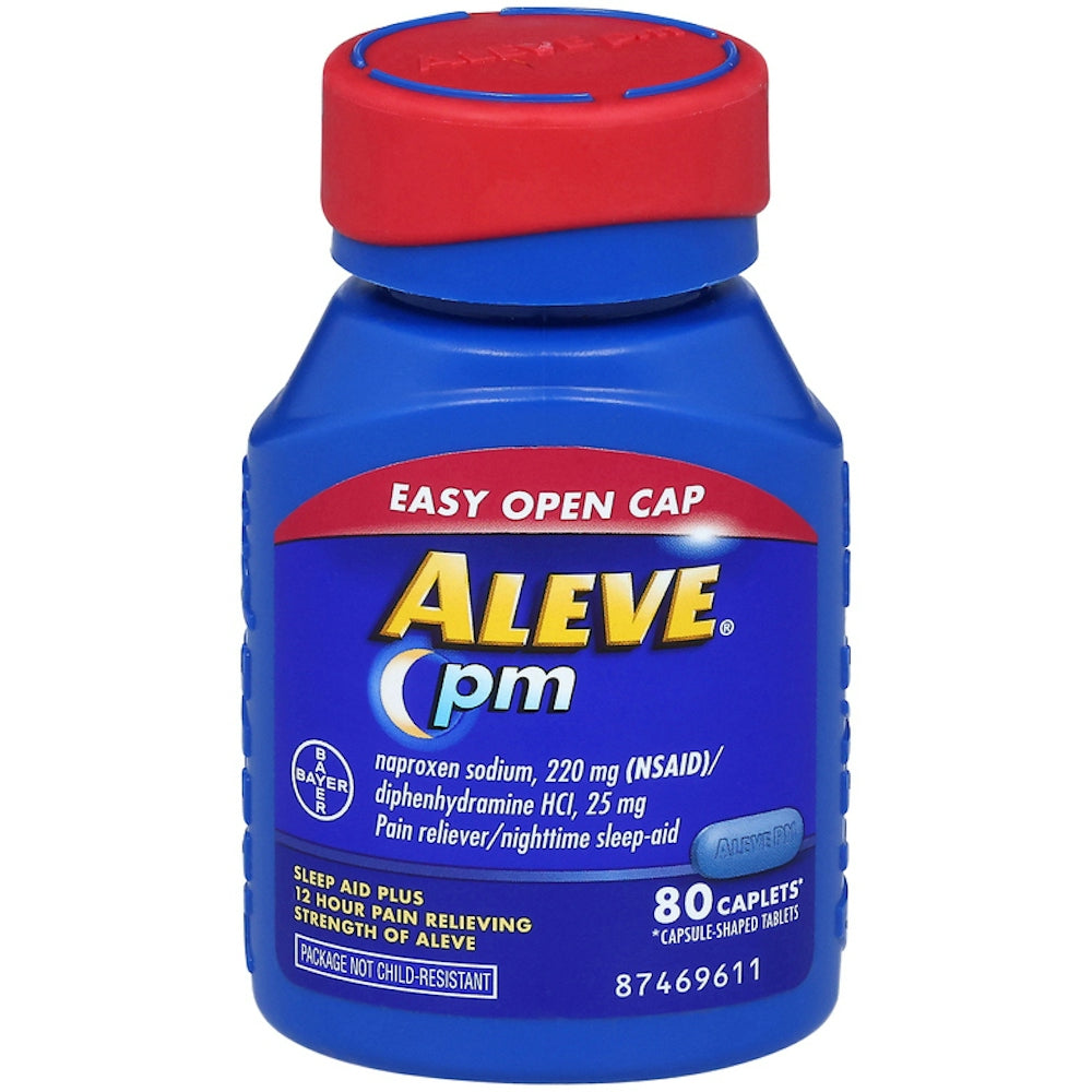 Aleve Pm Pain Reliever/Nighttime Sleep Aid Caplets 80 Ea Bottle