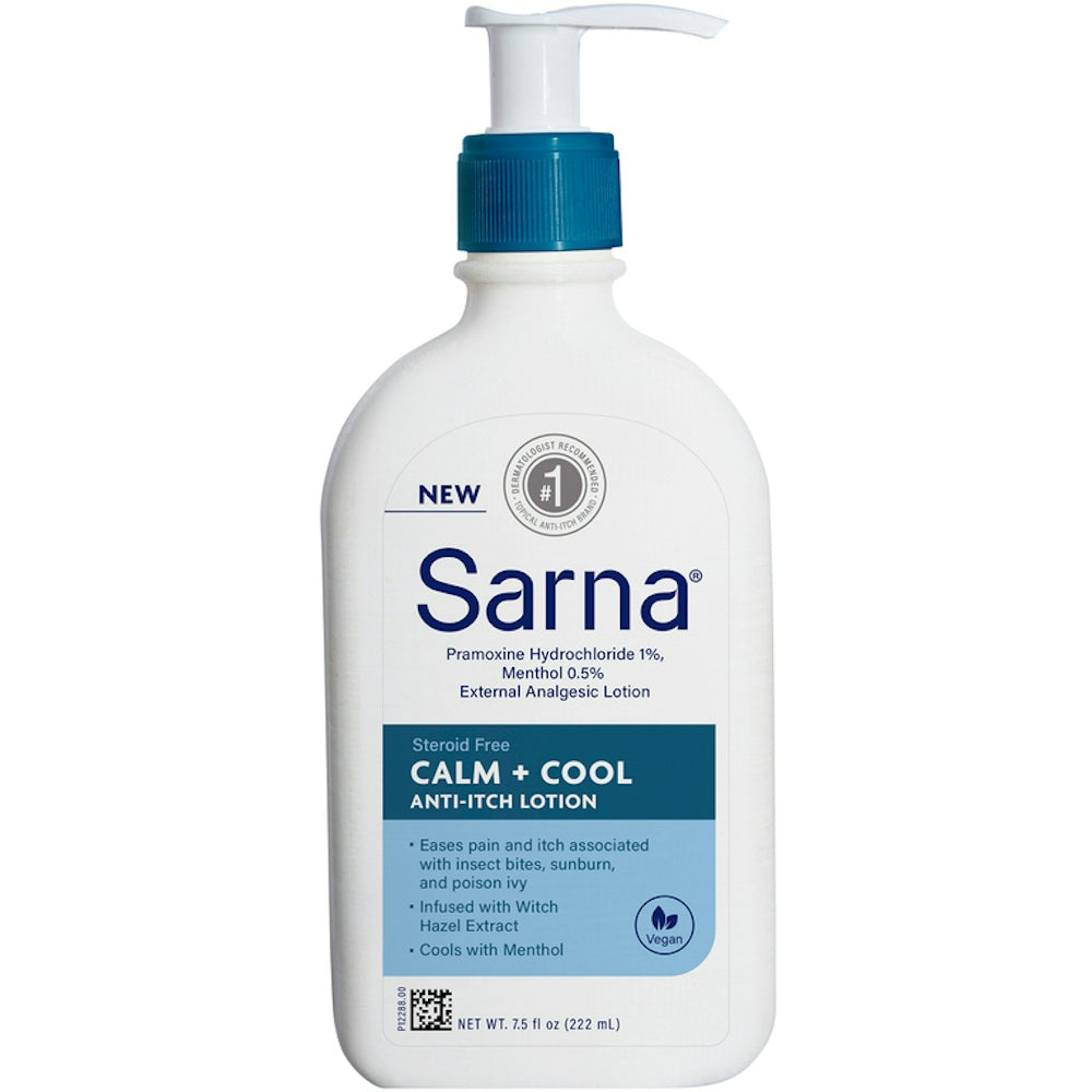 Sarna Lotion, Anti Itch, Calm + Cool, Steroid Free 7.5 Fl Oz