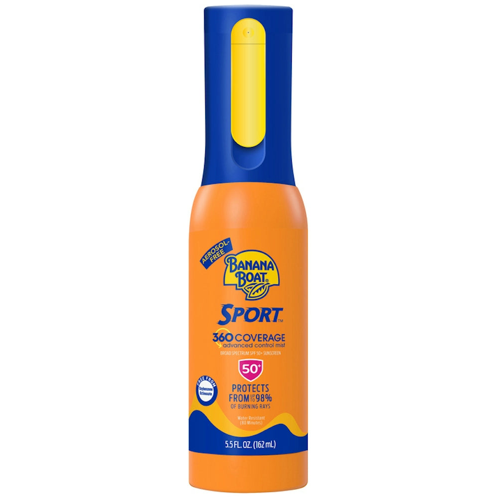 Banana Boat Sport 360 Coverage Advanced Control Mist Sunscreen Sprayer - SPF 50 - 5.5 Fl Oz