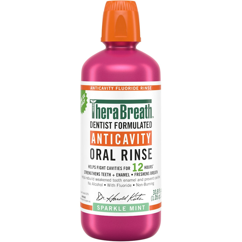 TheraBreath Healthy Smile Sparkle Mint Oral Rinse, 16 Fl Oz
