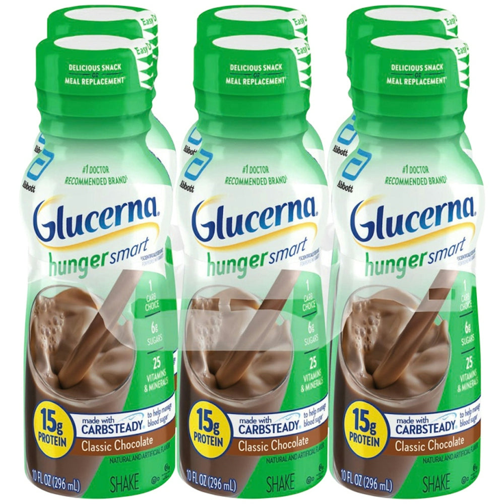 Glucerna Hunger Smart Nutrition Shake - Rich Chocolate - 6ct/60 Fl Oz