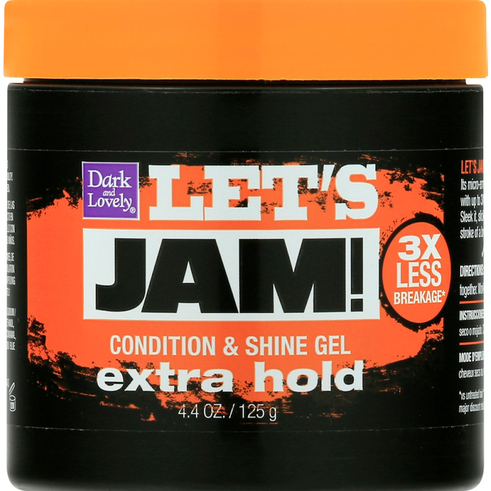 Let's Jam Dark And Lovely Condition & Shine Gel, Extra Hold - 4.4 Ounce