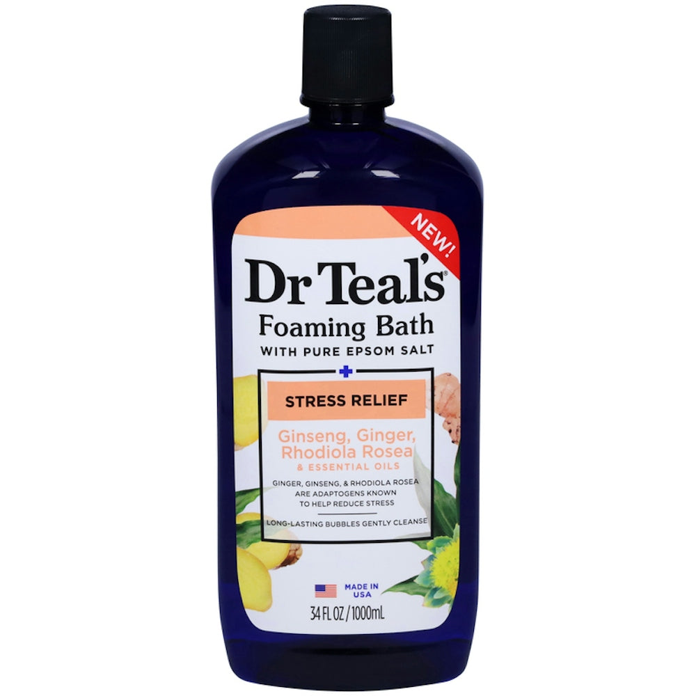 Dr Teal's Stress Relief Essential Oils Foaming Bath Soak - 34oz