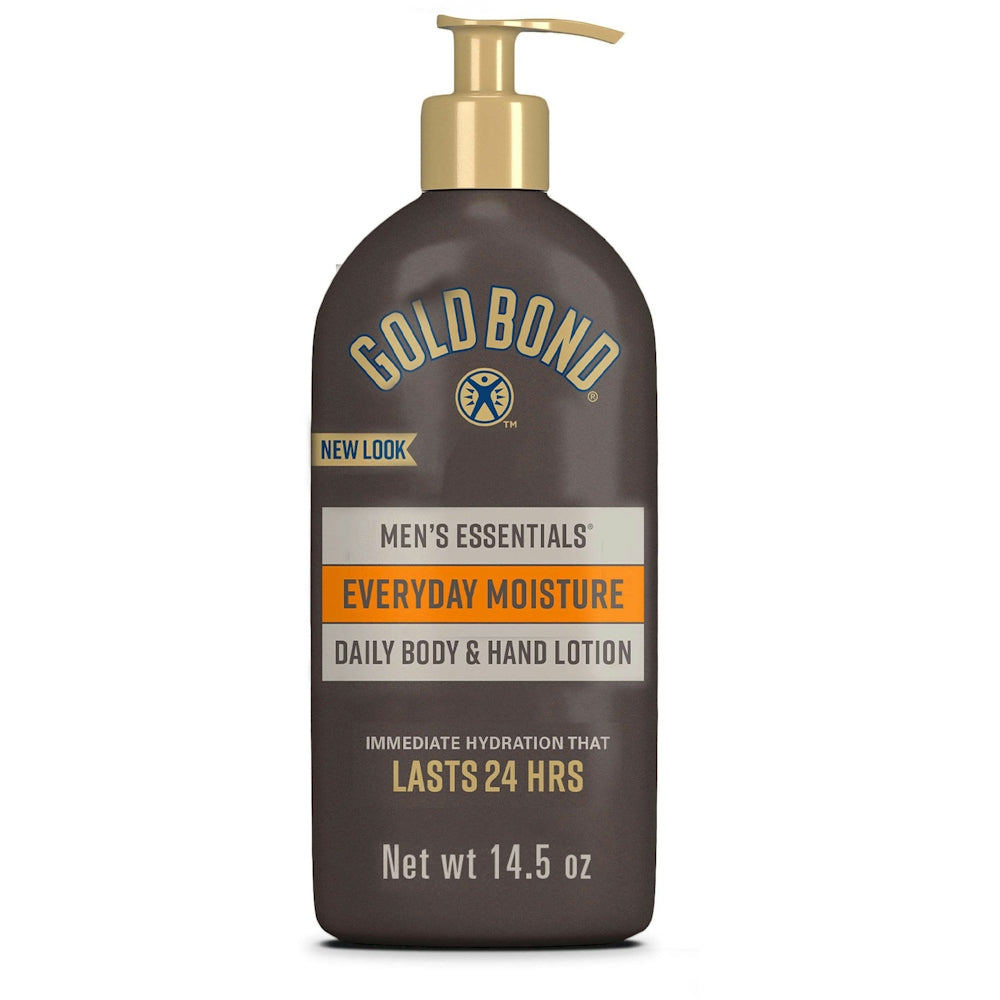 Gold Bond Men's Essentials, Lotion, Body & Hand, Daily, Everyday Moisture, 14.5 Oz