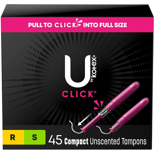 U by Kotex Click Compact Multipack Tampons - Regular/Super