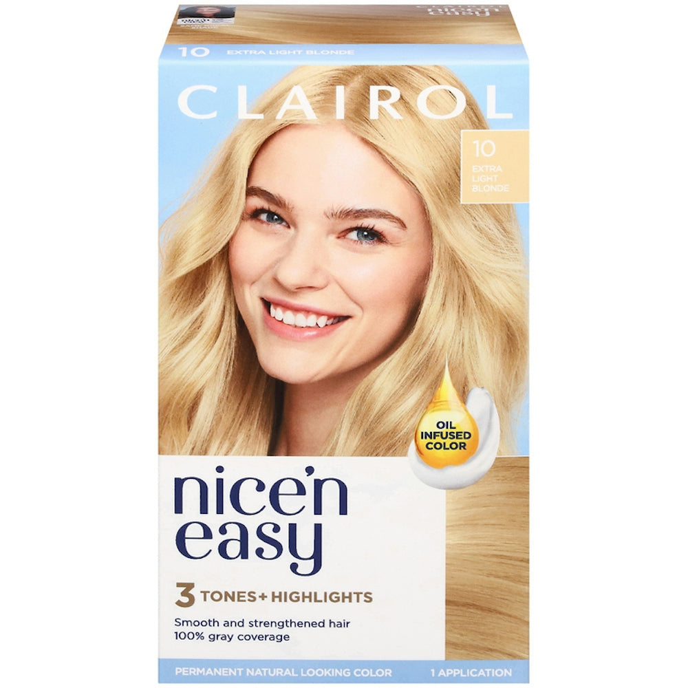 Clairol Nice N Easy Hair Color, #10 Extra Light Blonde