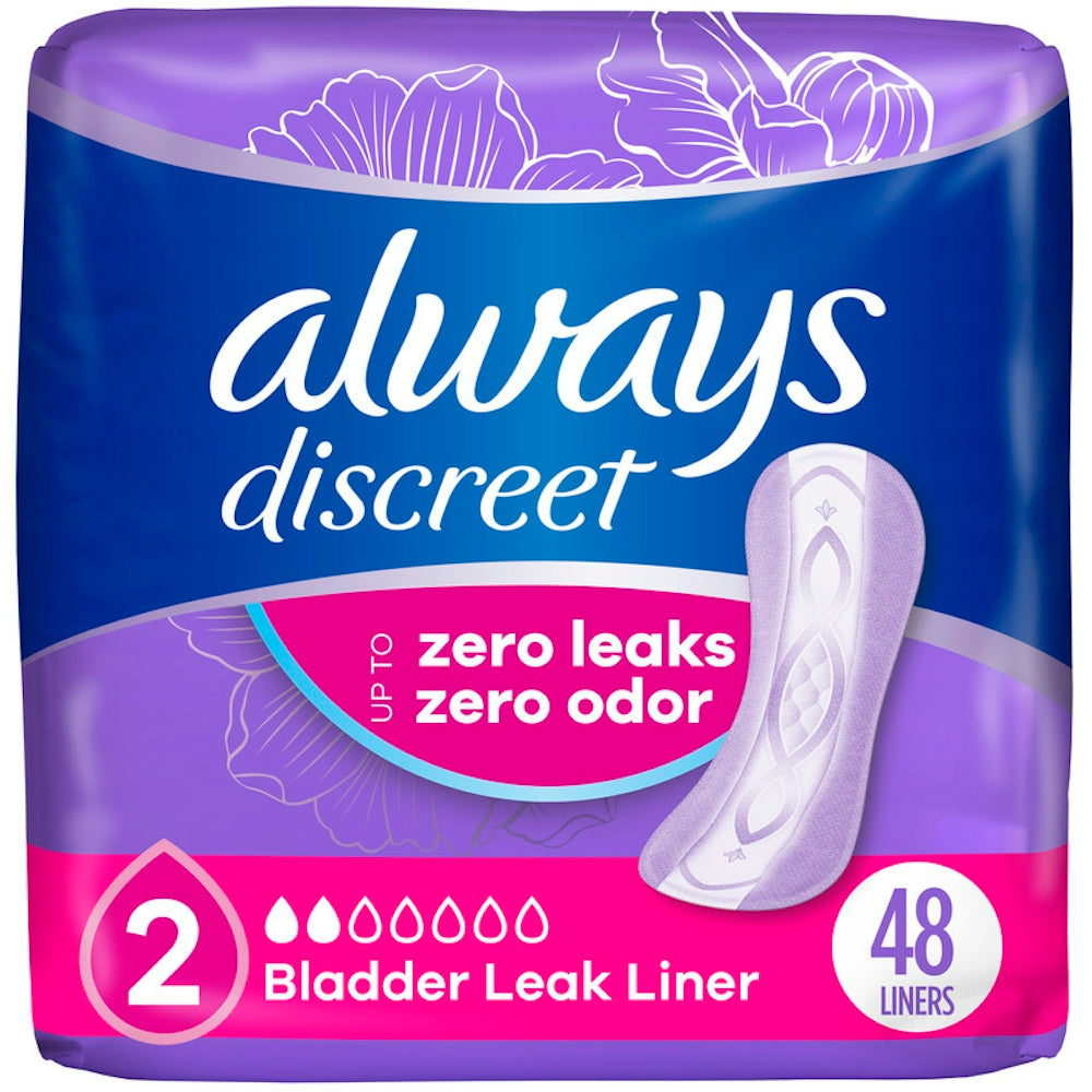 Always Discreet Regular Length Incontinence Liners Very Light