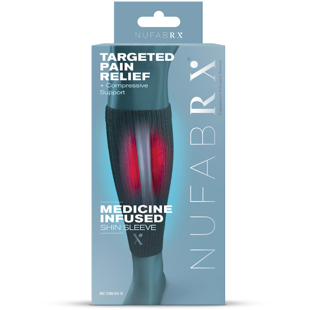 Nufabrx Capsaicin Infused Compression Calf Sleeve