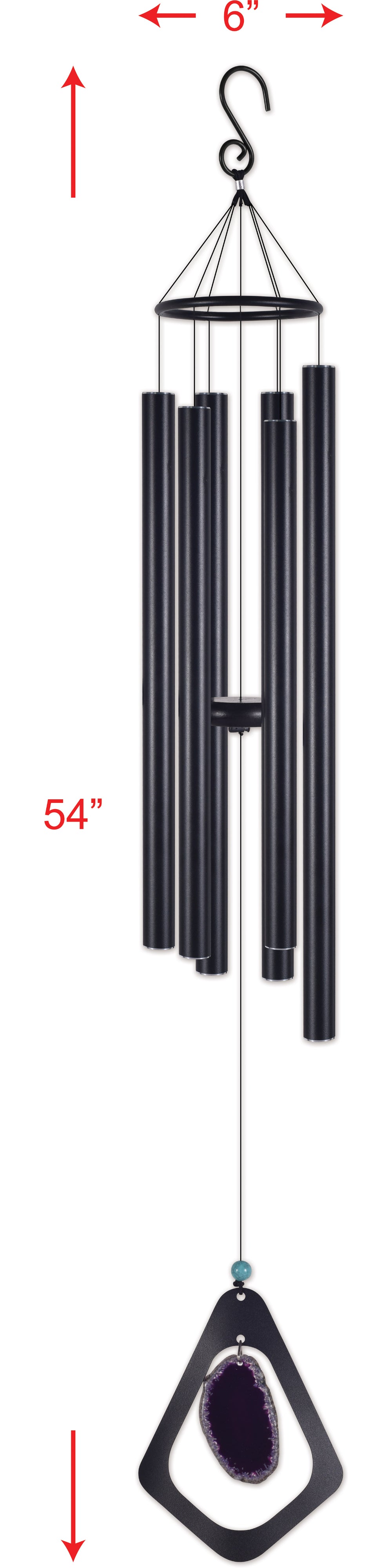 54 inch Purple Agate Wind Chime