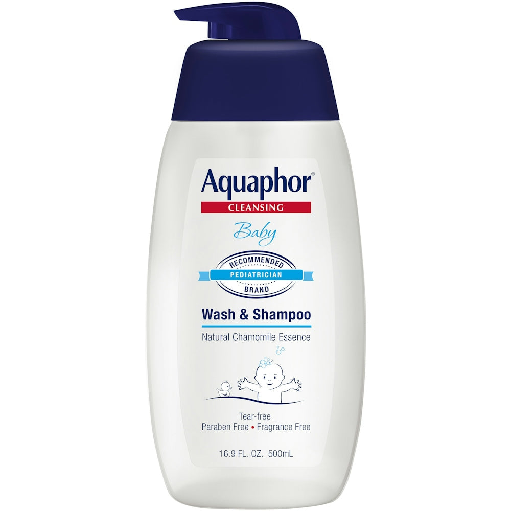 Aquaphor Wash & Shampoo, Chamomile, Baby, Cleansing, 16.9 Fl Oz