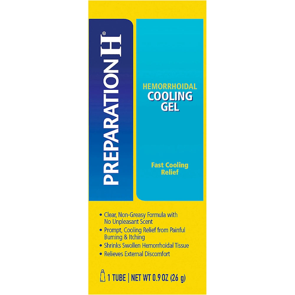 Preparation H Hemorrhoid Cooling Gel With Aloe For Fast Discomfort Relief