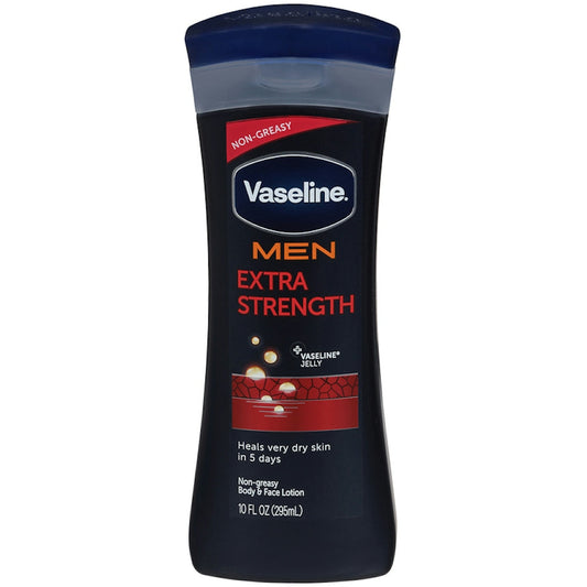 Vaseline Men Healing Moisture Extra Strength Body & Face Lotion 10 Oz