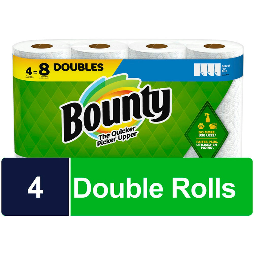 Bounty Select A Size Paper Towels 4 Double Rolls