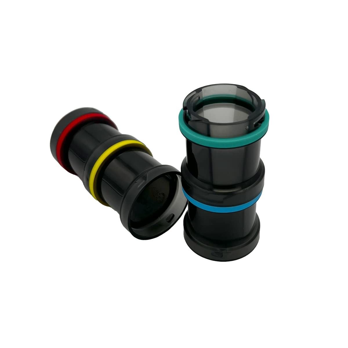 Ezy Dose Weekly (4-Day) Stackable Pill Organizer Vitamin And Medicine Box Detachable Compartments Rainbow Colors