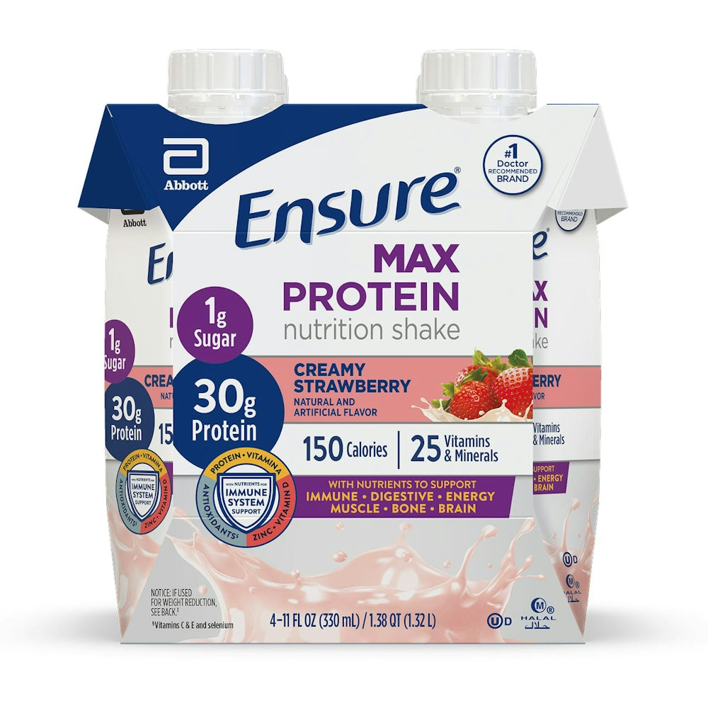 Ensure Max Protein Nutrition Shake - Creamy Strawberry, 11 Fl Oz