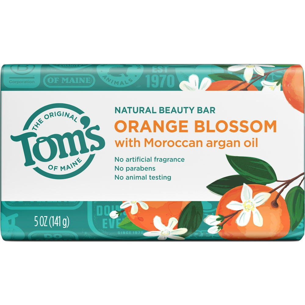 Tom's of Maine Natural Beauty Bar Soap Orange Blossom - 5 Oz
