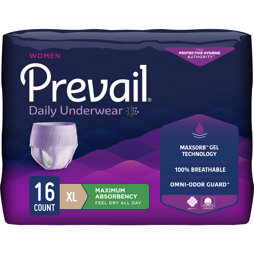 Prevail Underwear, Maximum Absorbency, X-Large, For Women