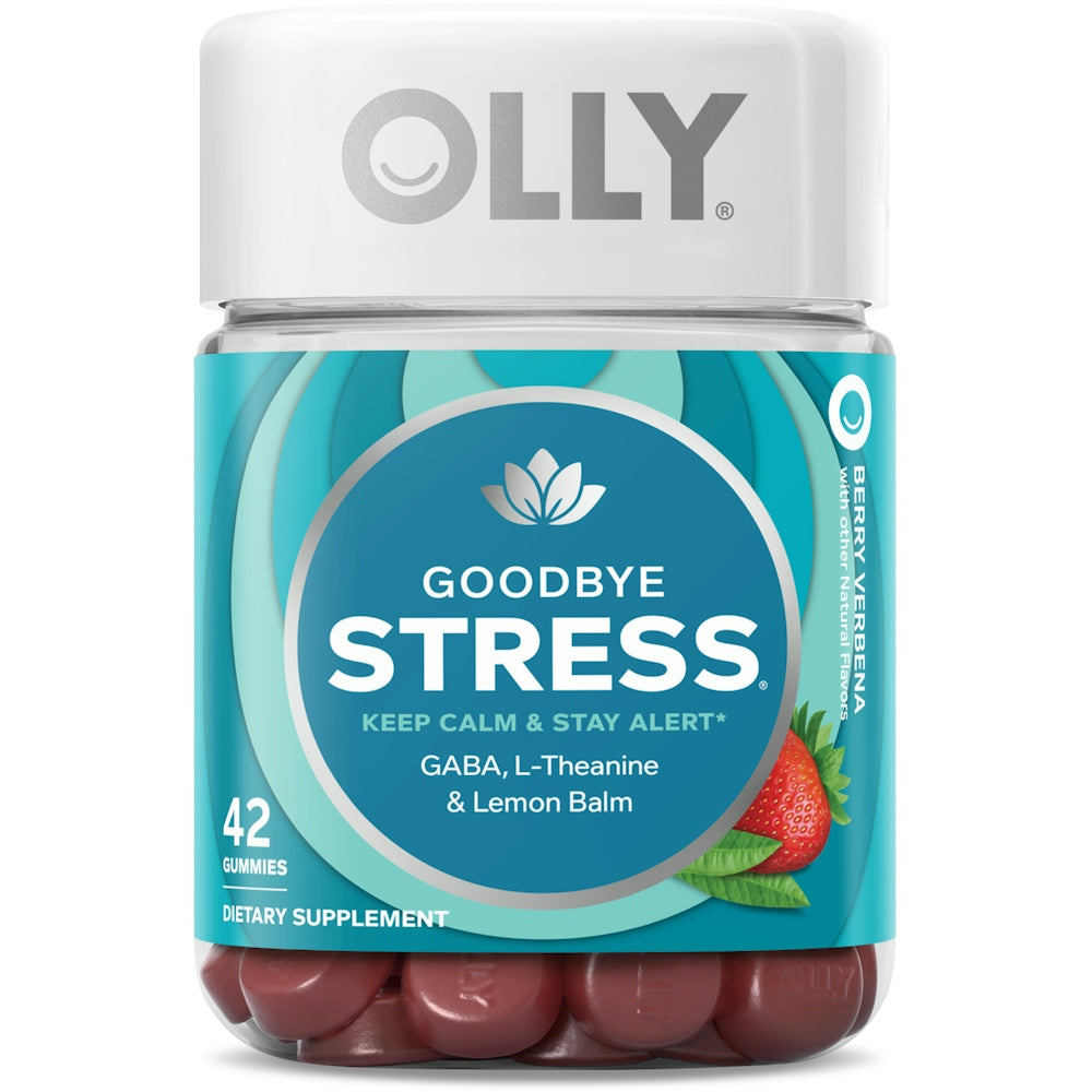 Olly Goodbye Stress Supplement Gummies - Berry Verbena
