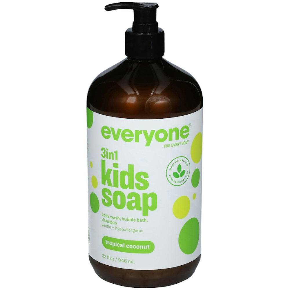 Everyone EO Products Soap For Kids, Tropical Coconut Twist
