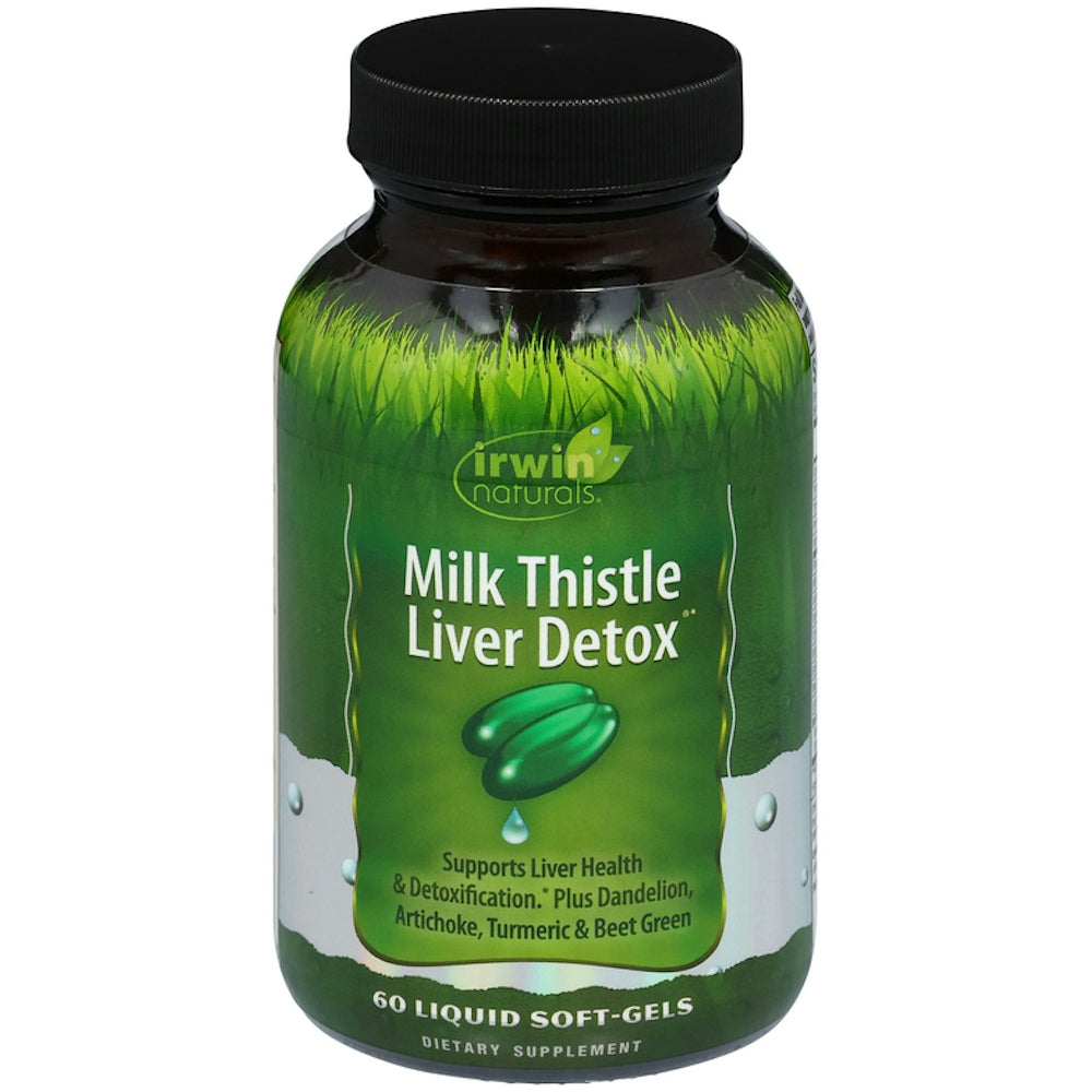 Irwin Naturals Liver Detox, Milk Thistle, Liquid Soft Gels