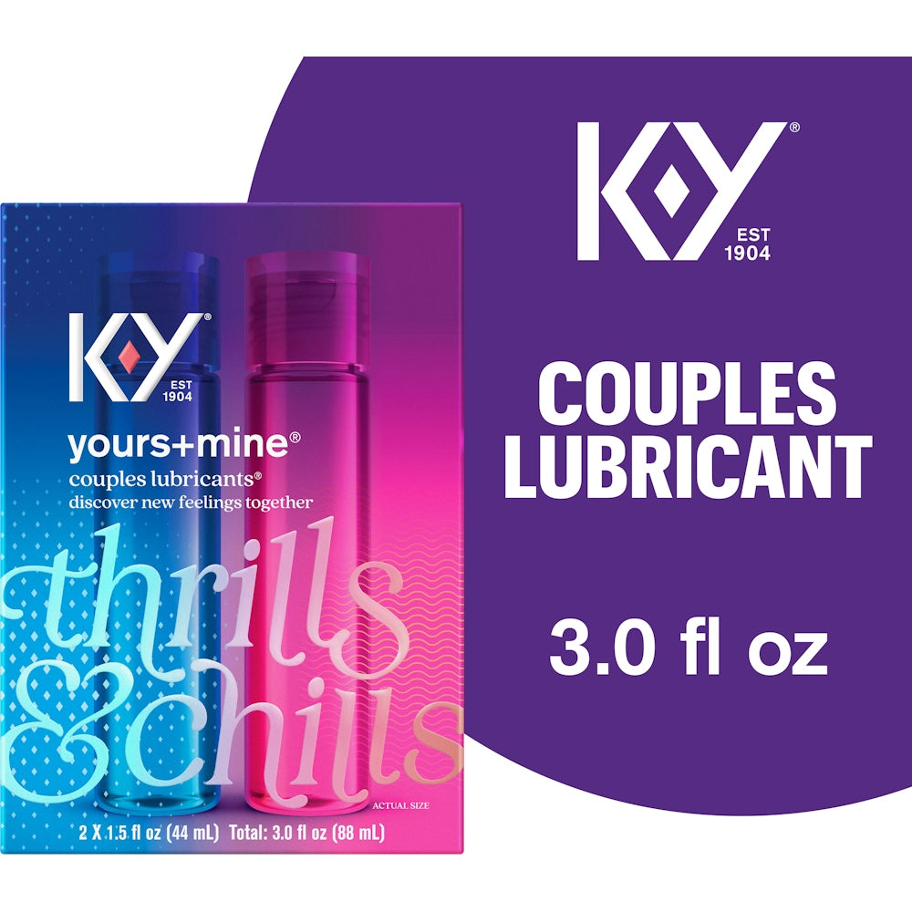 K-Y Yours + Mine Couples Personal Lubricants - 3 Oz
