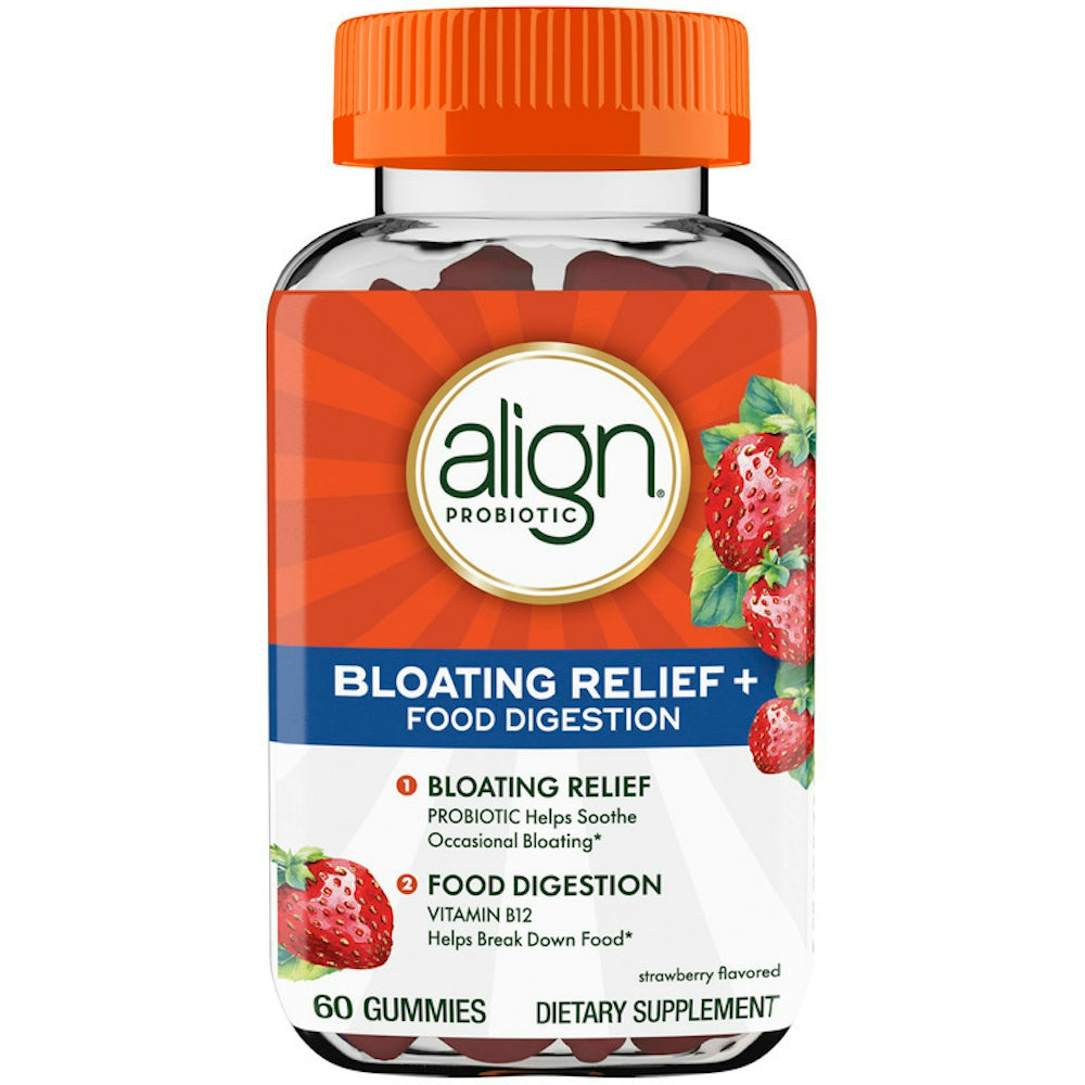 Align Probiotic, Bloating Relief + Food Digestion, 60 Gummies