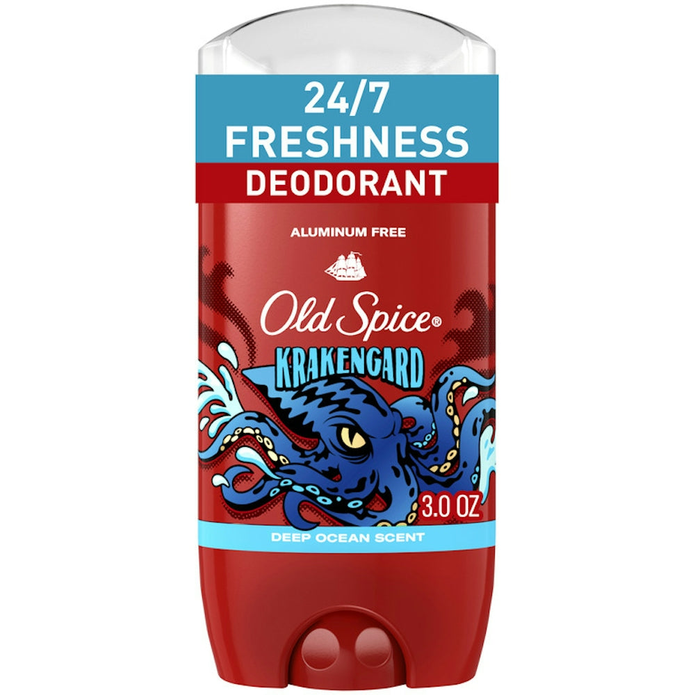 Old Spice Wild Collection Aluminum Free Deodorant For Men, Krakengard, 48 Hr. Protection, 3.0 Oz