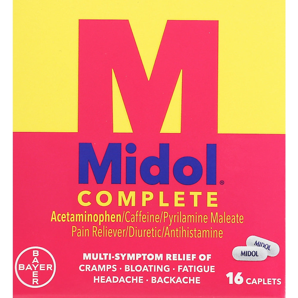 Midol Complete Multi Symptom Relief Caplets 16 Ea Box