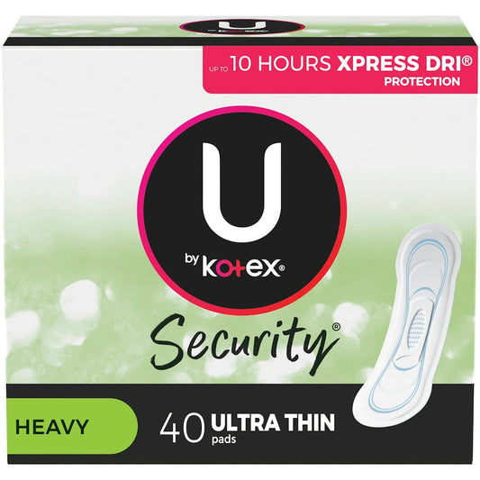 U by Kotex Security Ultra Thin Feminine Pads - Heavy