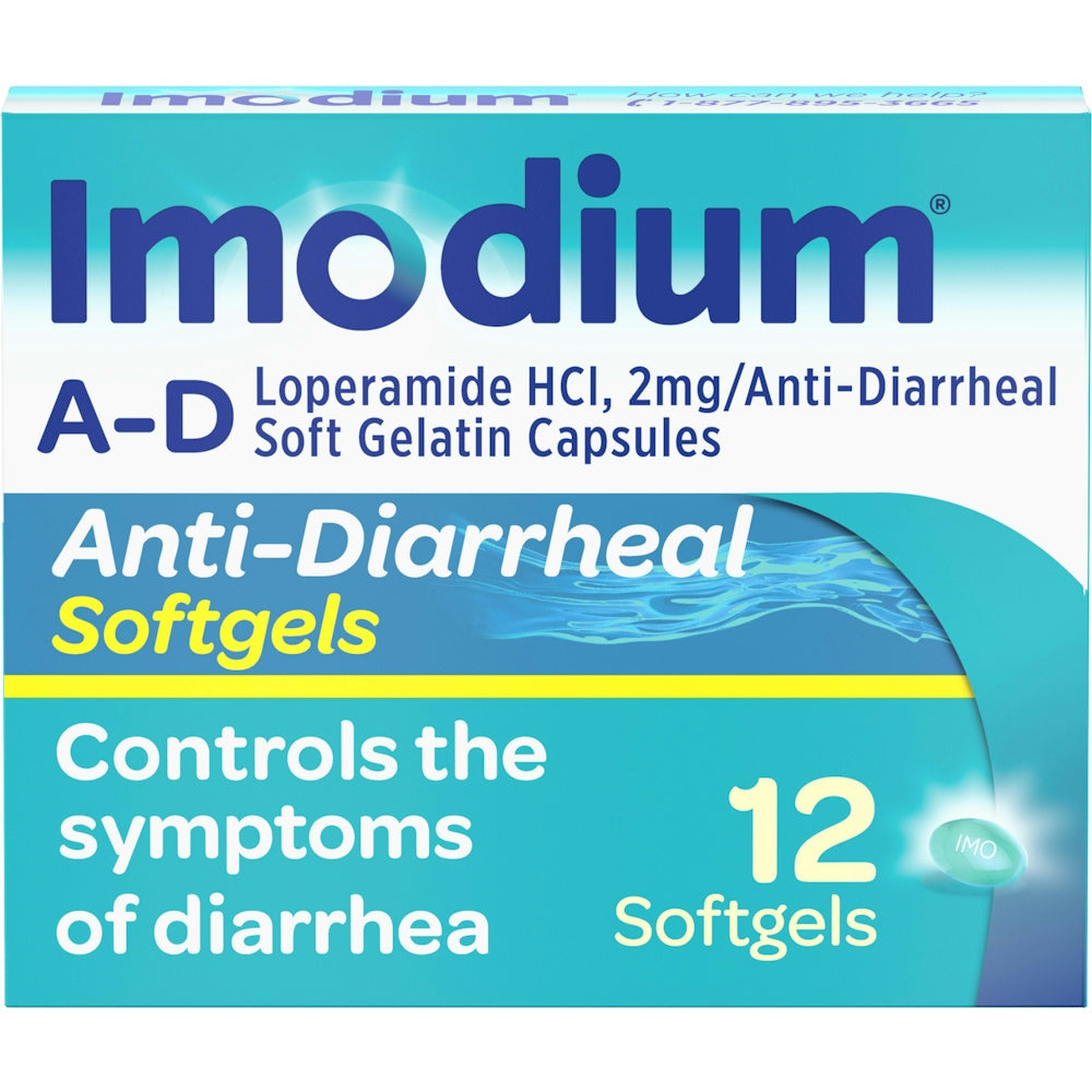 Imodium Anti Diarrheal, 2 Mg, Softgels