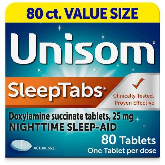 Unisom Sleep Tabs, Nighttime, 25 Mg, Tablets