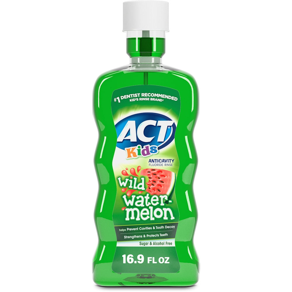 Act Kids Wild Watermelon Anticavity Fluoride Rinse - 16.9 Fl Oz