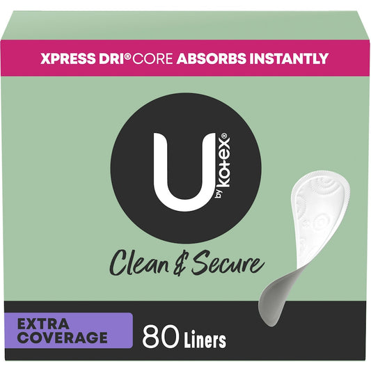 U by Kotex Security Lightdays Panty Liners, Light Absorbency, Extra Coverage