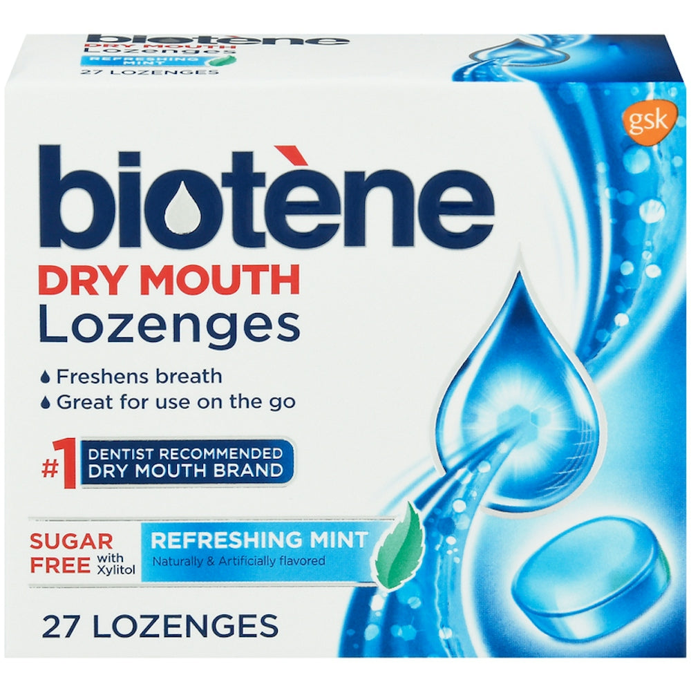 Biotene Dry Mouth Lozenges, Sugar Free, Refreshing Mint