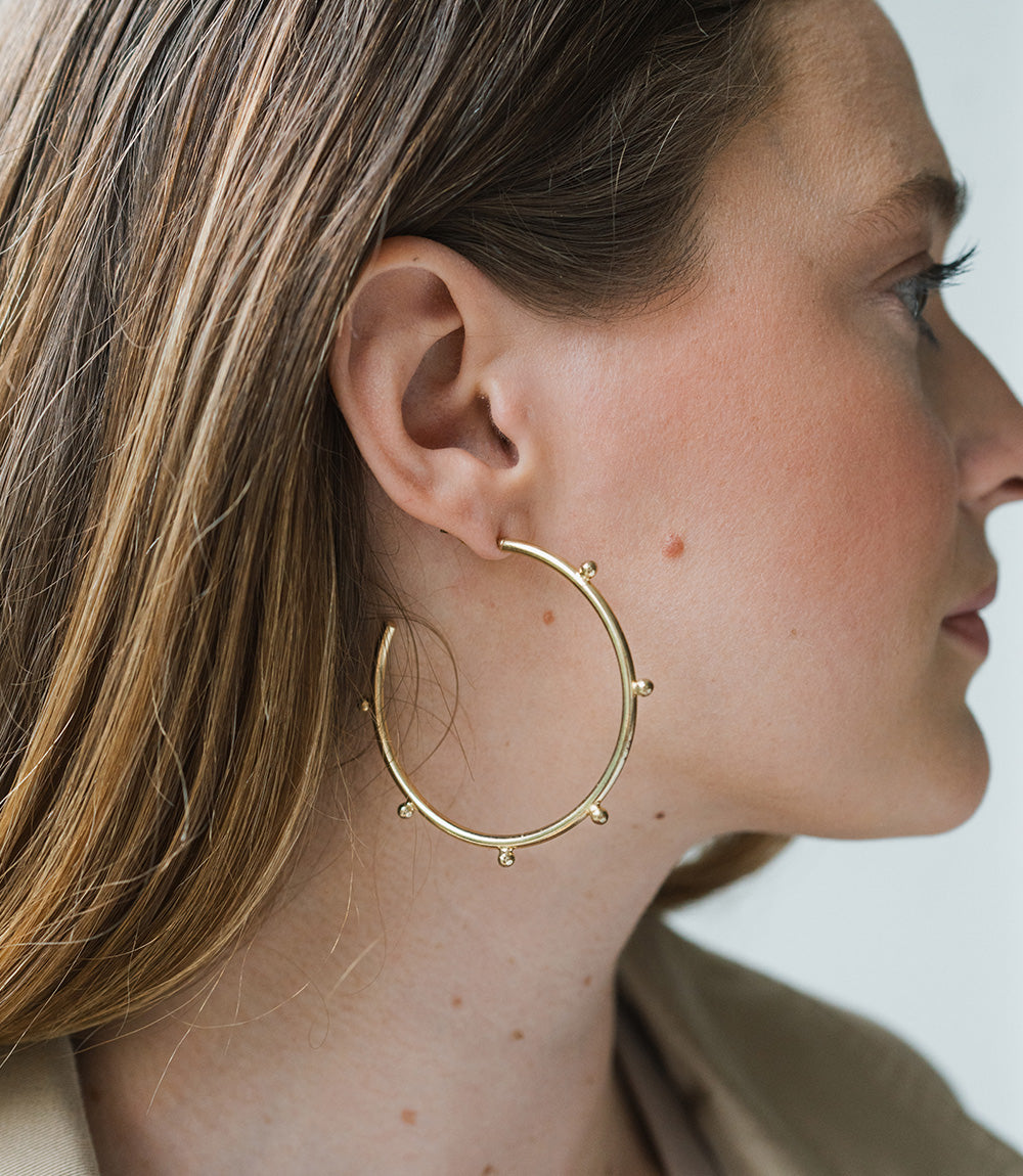Bhavani Dot Hoop Earrings - Osadia Concept Store