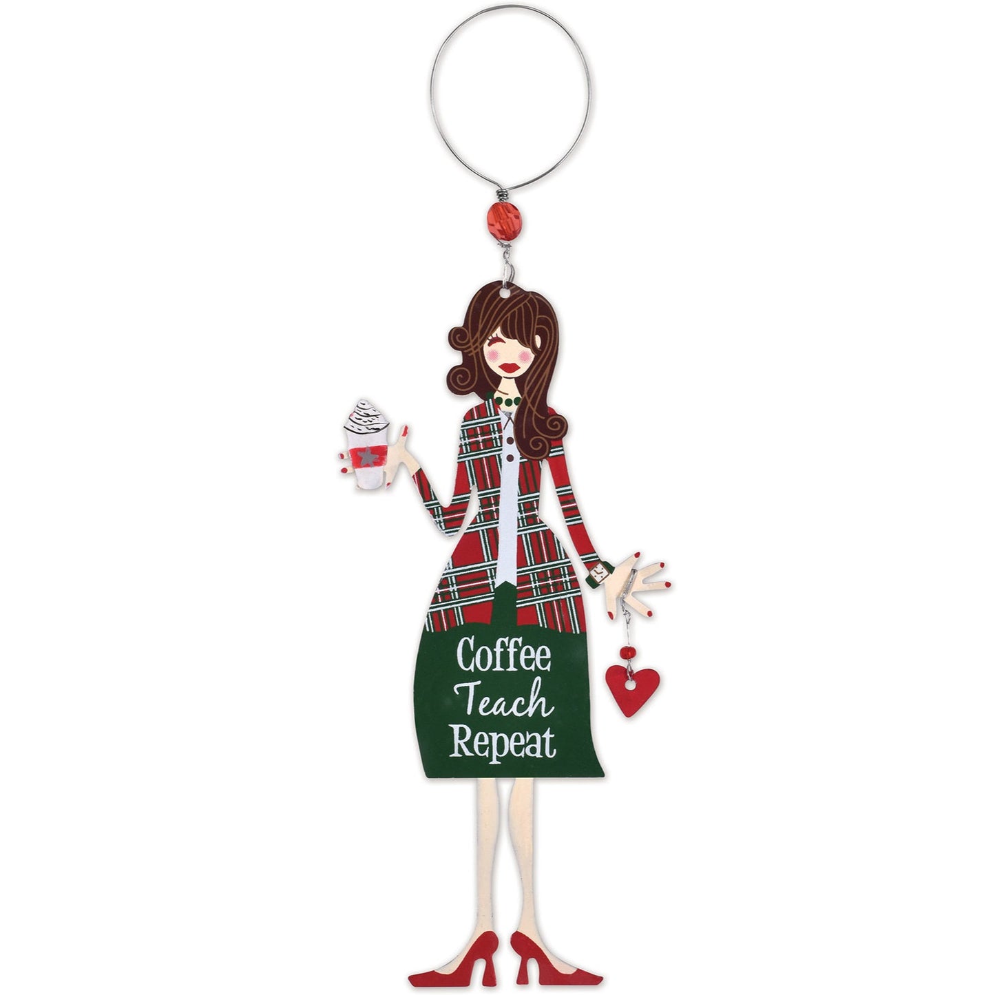 Caffeinated Educators: Teachers Ornaments - Set of 4