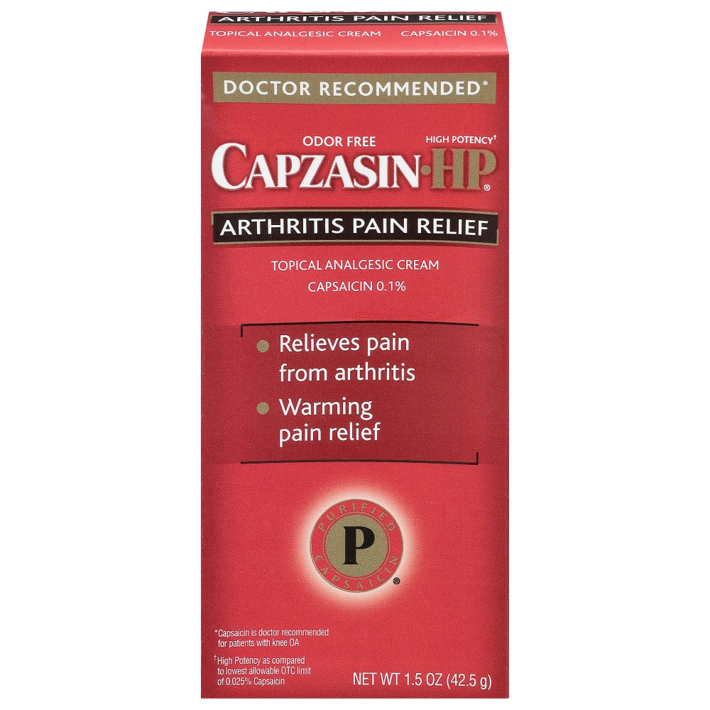 Capzasin High Potency Arthritis Pain Relief Creme 1.5 Ounce Tube Flex Package