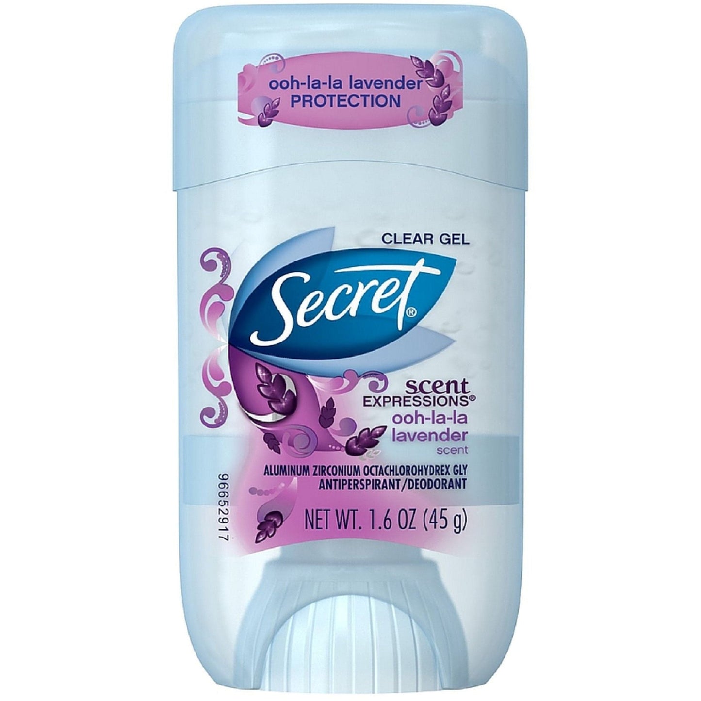 Secret Antiperspirant/Deodorant, Luxe Lavender, Clear Gel