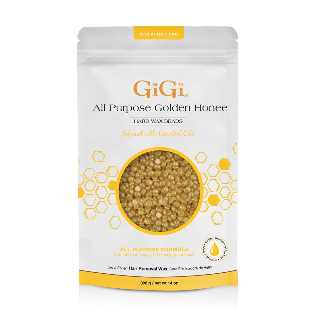 GiGi All Purpose Golden Honee Hard Wax Beads 14 Oz #67985EC