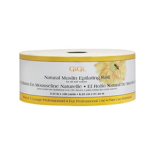 GiGi Natural Muslin Epilating Roll 3.25 In X 100 Yards