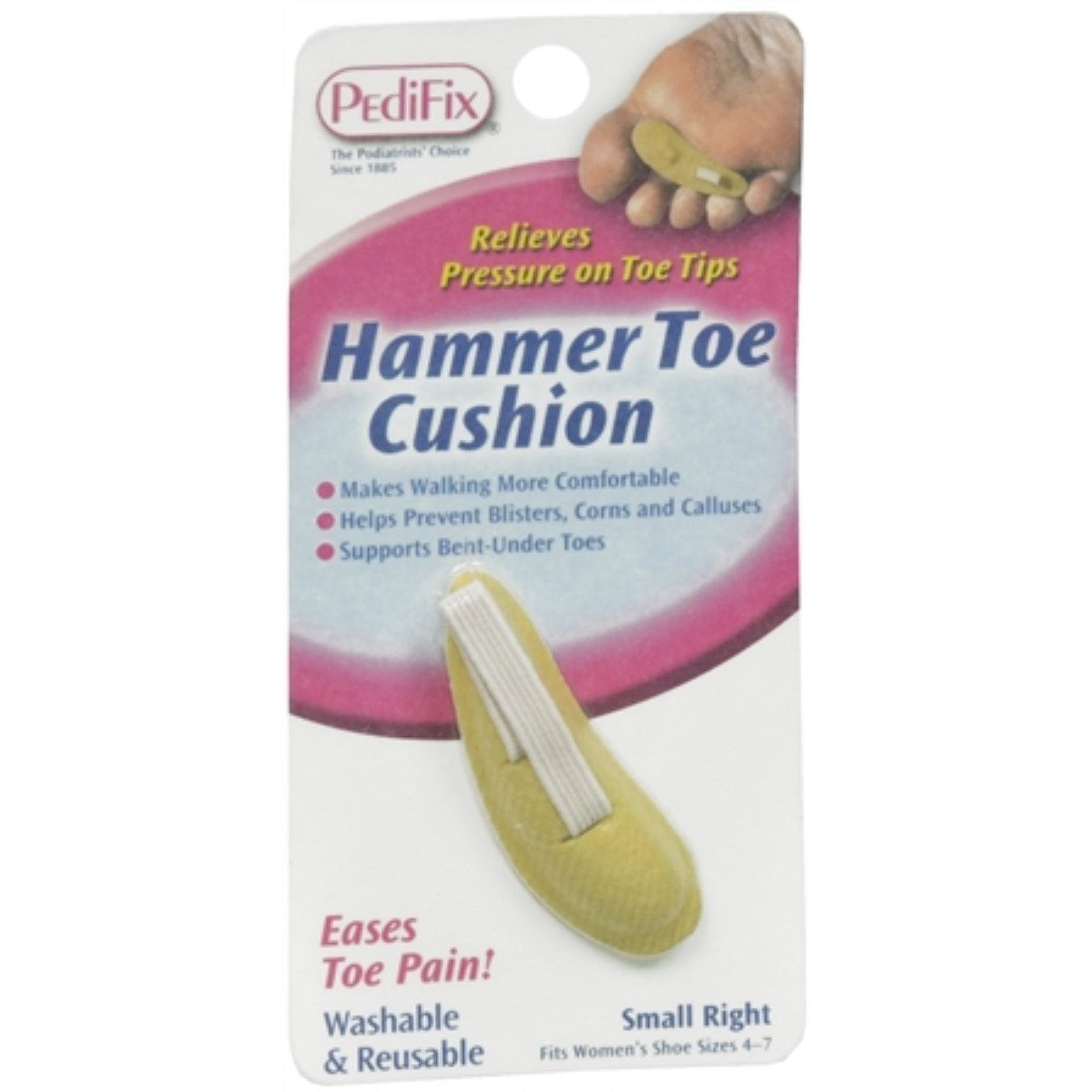 Pedifix Hammer Toe Cushion, Small, Right