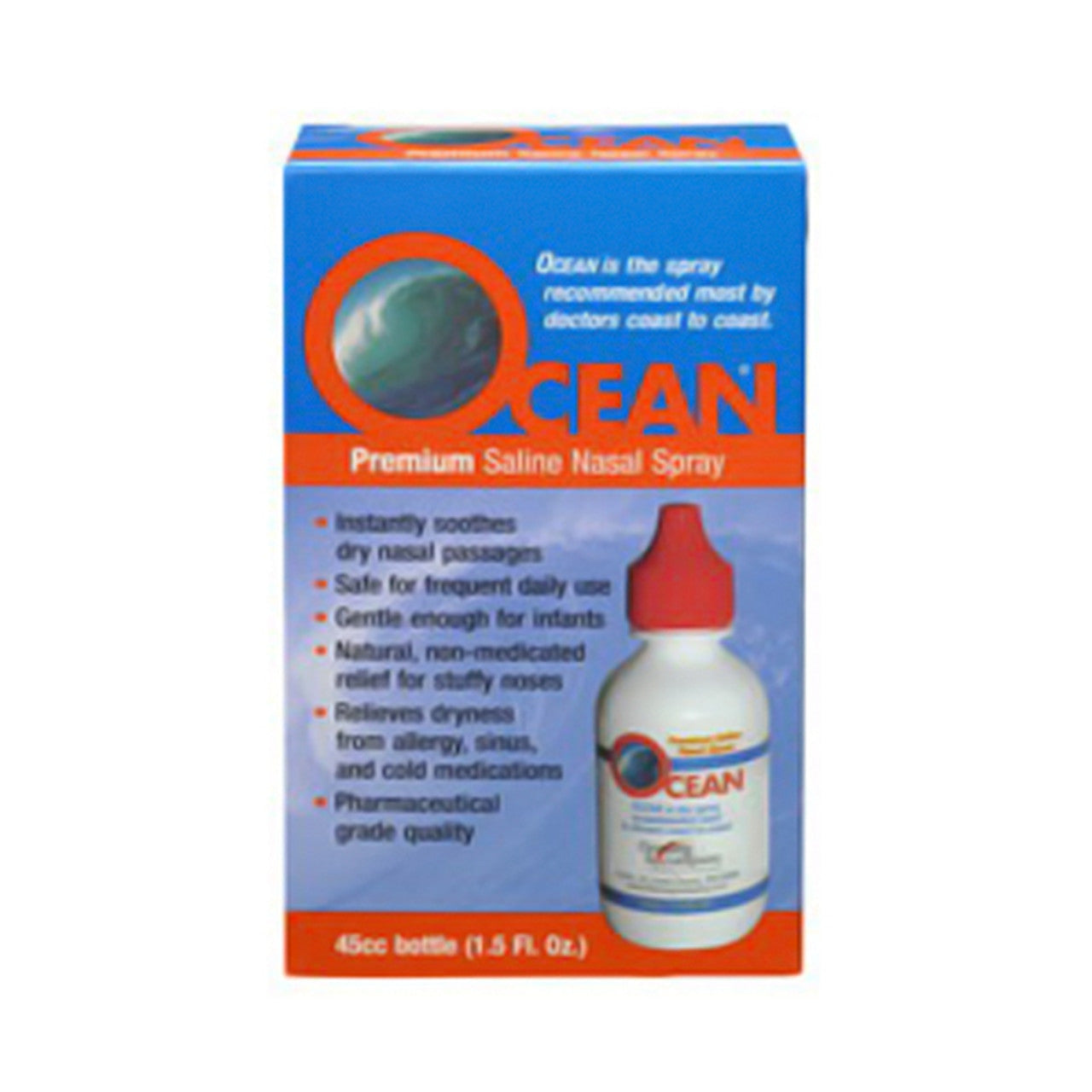 Ocean Saline Nasal Spray, 1.5 Oz