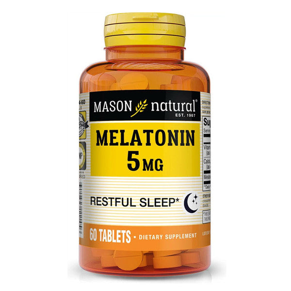 Mason Natural Melatonin 5 Mg Tablets Extra Strength - 60ct