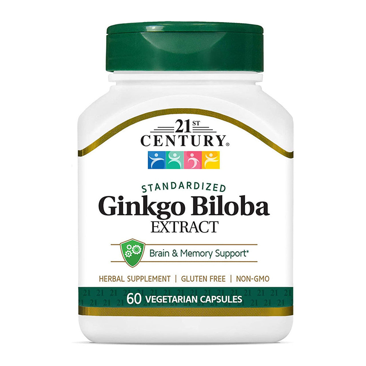 21st Century Ginkgo Biloba Extract, Standardized, Vegetarian Capsules