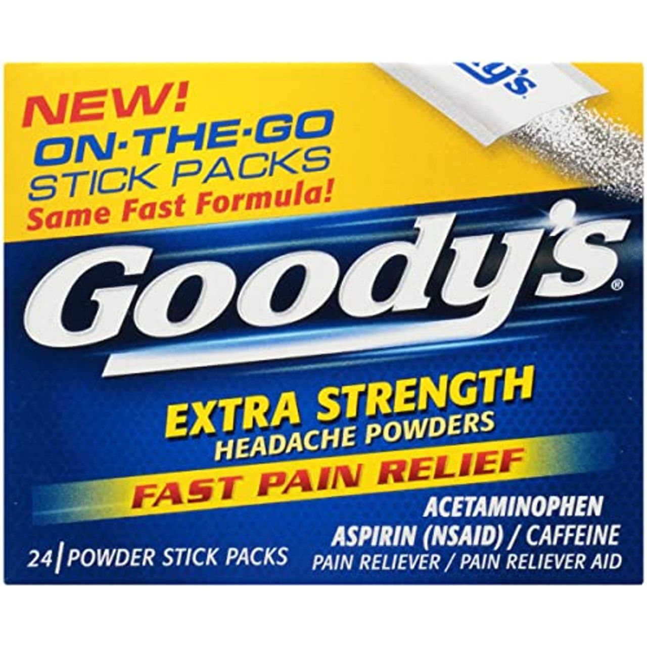 Goody's Powder Stick Packs Extra Strength Headache Powders