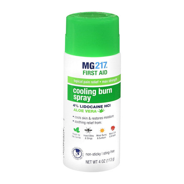 Mg217 Maximum Strength Pain Relief Cooling Burn Spray, 4 Oz