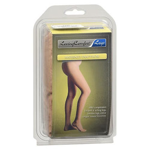 Loving Comfort Legs Maternity Pantyhose Firm Beige M